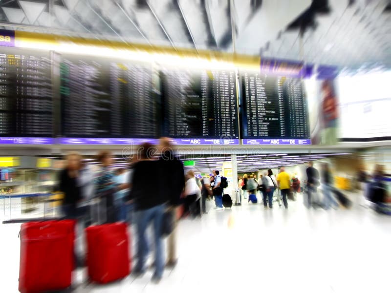 Flughafen-Masse-Bewegungszittern stockfotografie Flughafen-Masse-Bewegungszittern stockfotografie