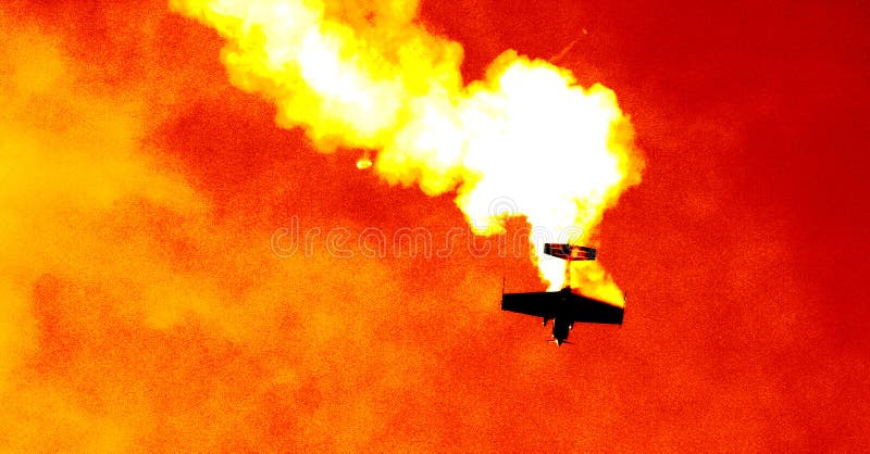 Flugzeug in der Wolke von Rauche III lizenzfreie stockfotos Flugzeug in der Wolke von Rauche III lizenzfreie stockfotos