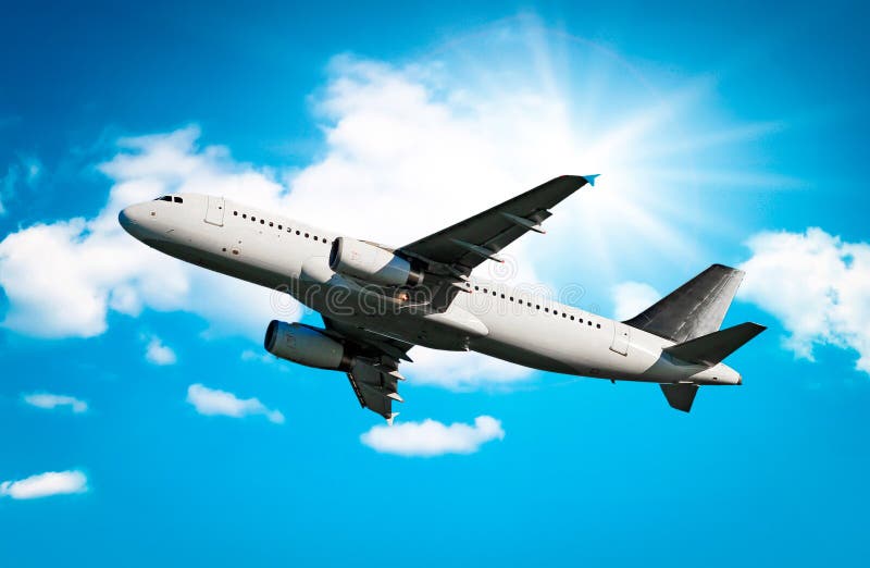 Flugzeug-Start stockfoto Flugzeug-Start stockfoto