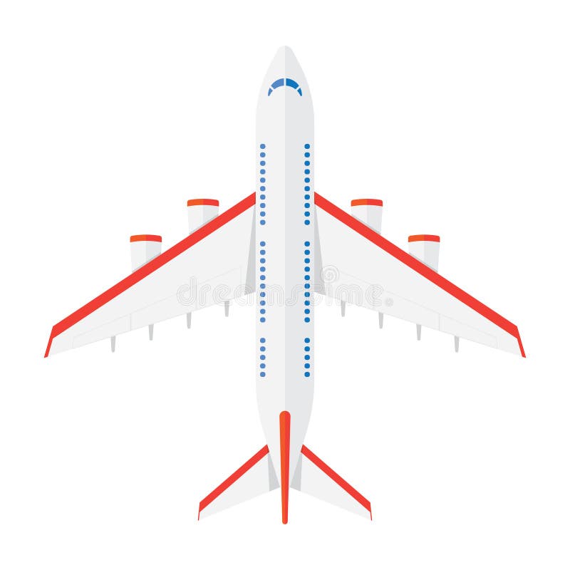 Flugzeuge Sehen Von Oben An Vektor Abbildung