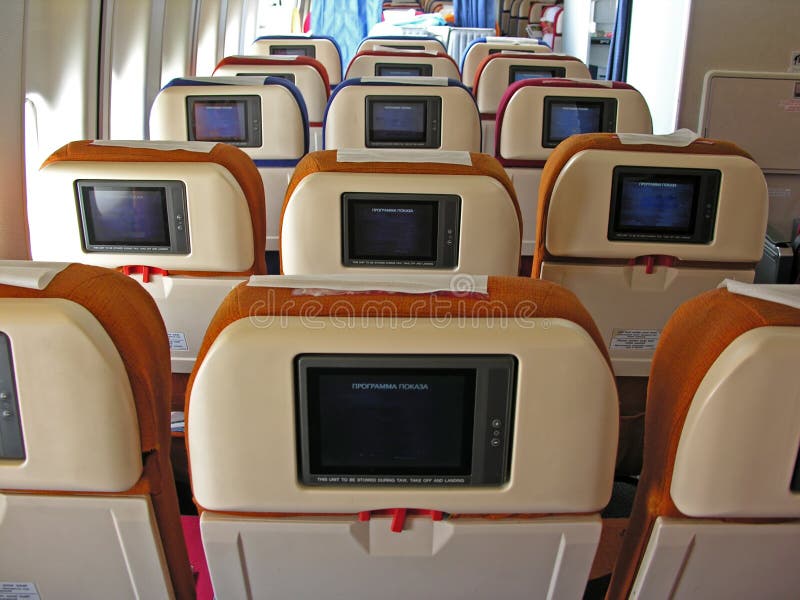 Flugzeugsalon stockfotos Flugzeugsalon stockfotos