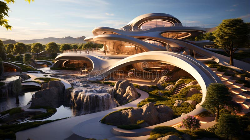 A Fluid Architectural project inspired like waves in nature