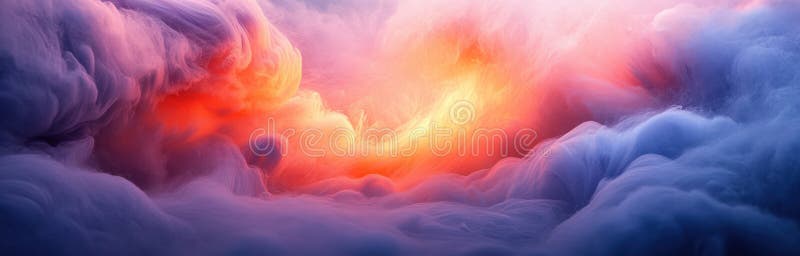 Fluid Art and Ink in Water: Dynamic and Mesmerizing Swirling Movement of Colorful Patterns, Ideal for Creative, Imaginat royalty free illustration