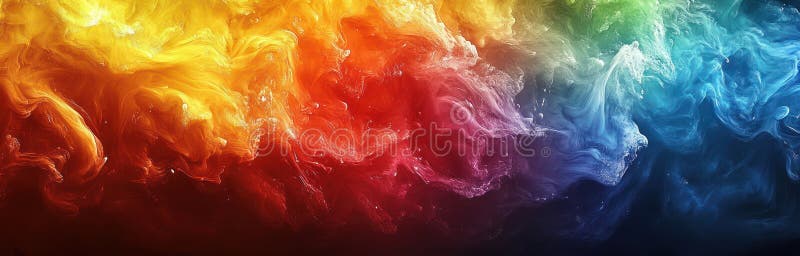 Fluid Art and Ink in Water: Dynamic and Mesmerizing Swirling Movement of Colorful Patterns, Ideal for Creative, Imaginat vector illustration
