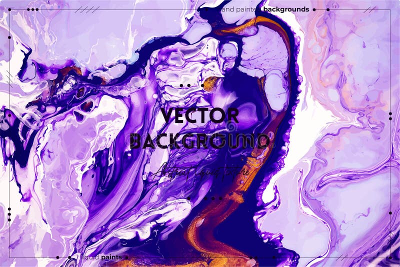 Fluid art texture. Abstract background with mixing paint effect. Liquid acrylic picture with beautiful mixed paints. Can vector illustration