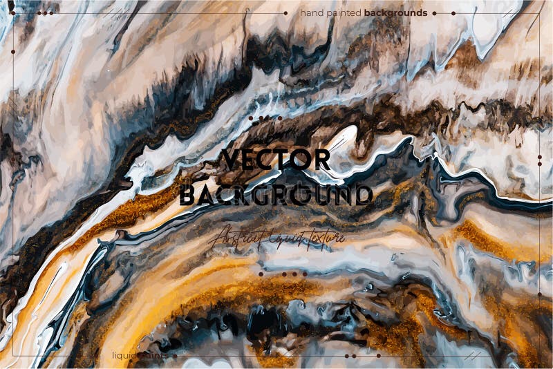Fluid art texture. Background with abstract iridescent paint effect. Liquid acrylic picture that flows and splashes royalty free illustration