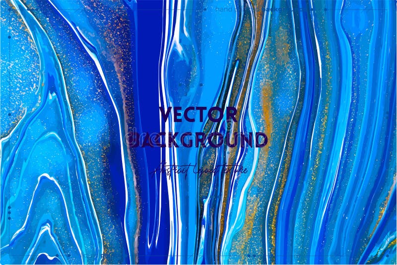 Fluid art texture. Background with abstract mixing paint effect. Liquid acrylic artwork that flows and splashes. Mixed vector illustration