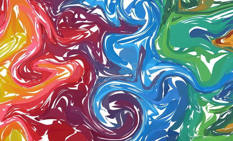 Fluid colorful shapes background. Rainbow Trendy gradients. Fluid shapes composition. Abstract Modern Liquid Swirl Marble flyer de royalty free illustration