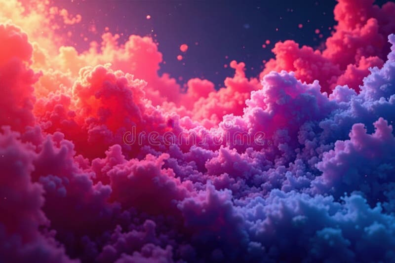 Fluid, explosive color blends, sharp contrast, energy, colorful, bright vector illustration