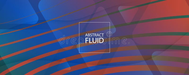Fluid Geometric Abstract. Curve Gradient Lines vector illustration