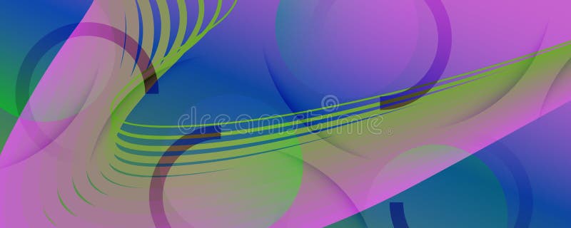 Fluid Geometric Abstract. Vivid Futuristic Shape vector illustration