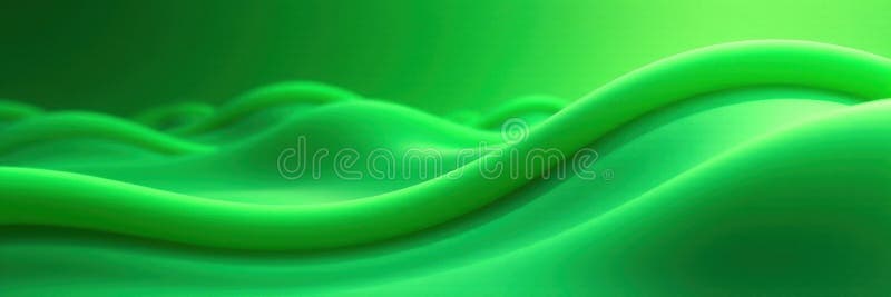 Fluid green circles forming undulating wave, smooth loops , animation, loop, technology vector illustration