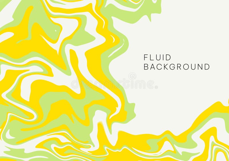 Fluid green and yellow background royalty free illustration
