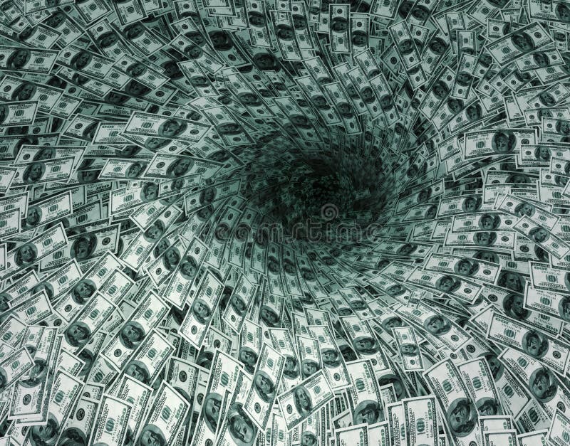 Flujo del dólar en calabozo libre illustration Flujo del dólar en calabozo libre illustration