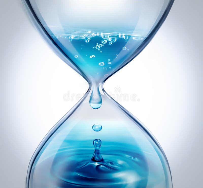 Flujos del tiempo ilustración del vector Flujos del tiempo ilustración del vector