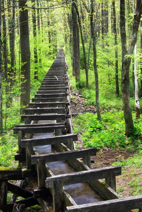 Flume at Mabry Mill, Blue Ridge Parkway, Virginia, USA stock images Flume at Mabry Mill, Blue Ridge Parkway, Virginia, USA stock images