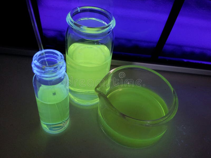 Fluorescent substance stock image. Image of crystal, laboratory 806325