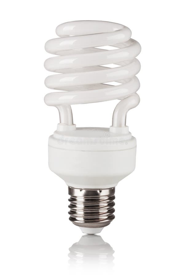 Fluorescent light bulb stock image. Image of lighting 46277607