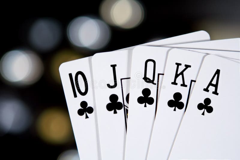 flush royal στοκ εικόνες flush royal στοκ εικόνες