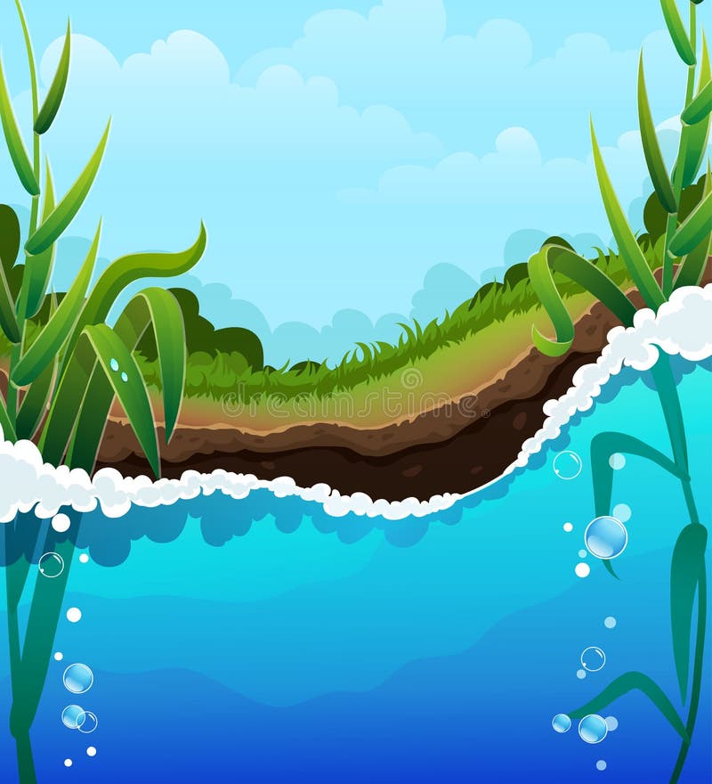 Flussbank vektor abbildung