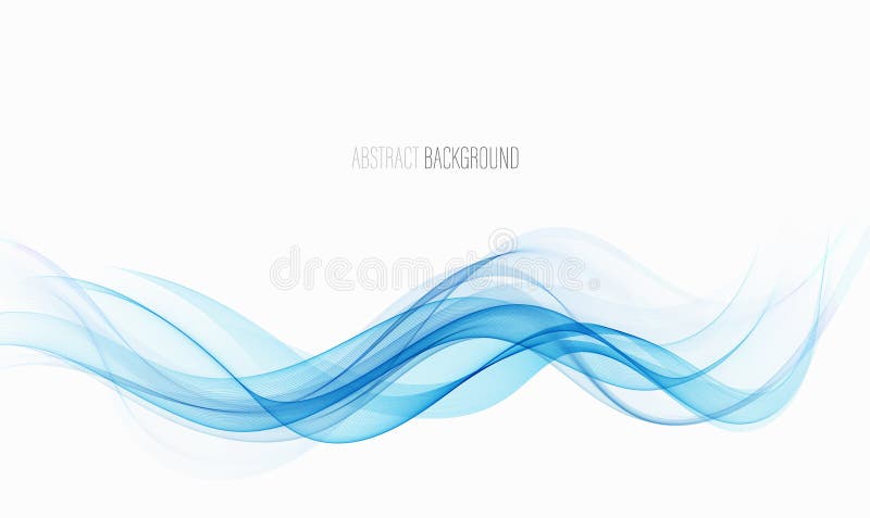 Flusso blu di sfondo del vettore di onda blu astratta
