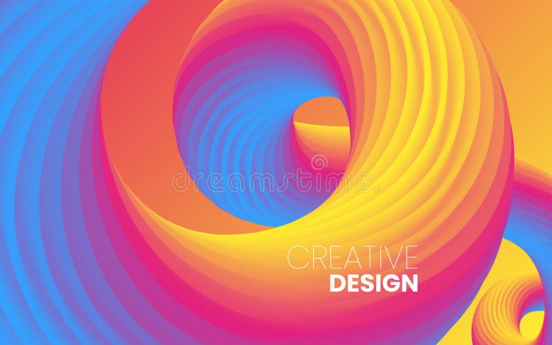Flusso di colore. modello di progettazione del fluido. sfondo onda arancione. poster dinamico moderno. curva colorata creativa. lu illustrazione vettoriale
