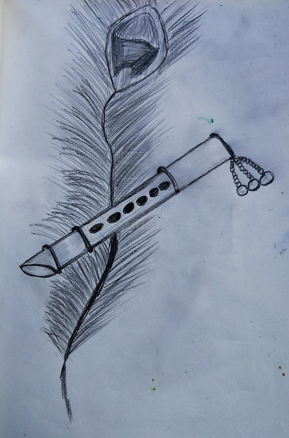 Drawing Hand Flute Pencil Sketch On Stock Illustration 657347752 |  Shutterstock