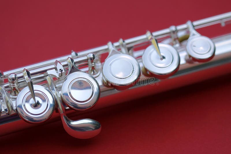 Flute keys macro royalty free stock photos Flute keys macro royalty free stock photos