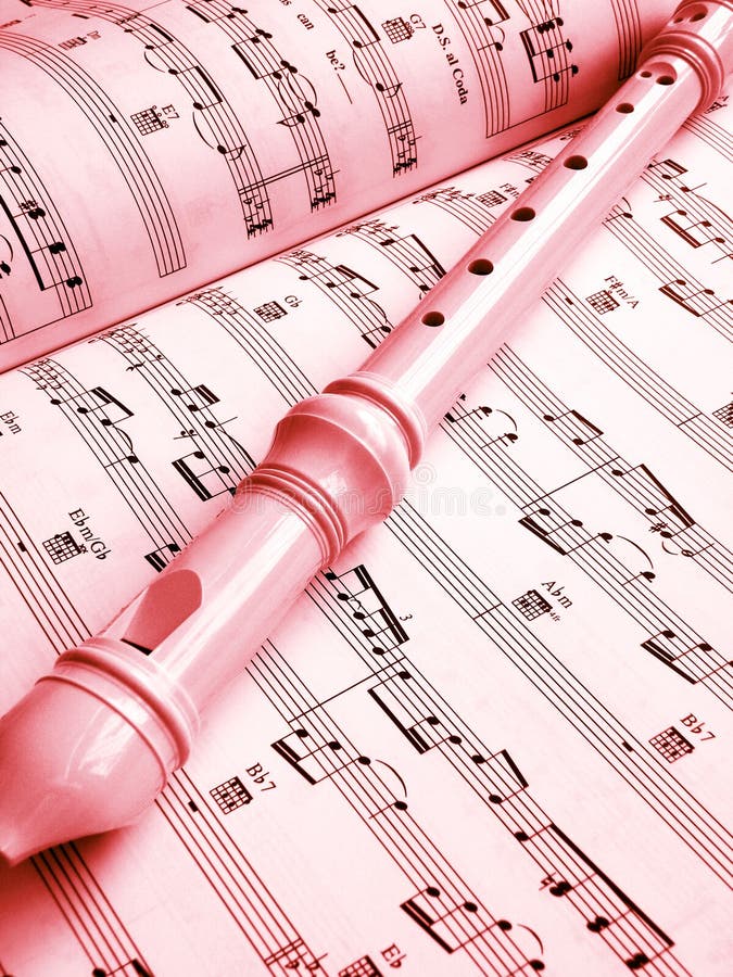Flute and music score