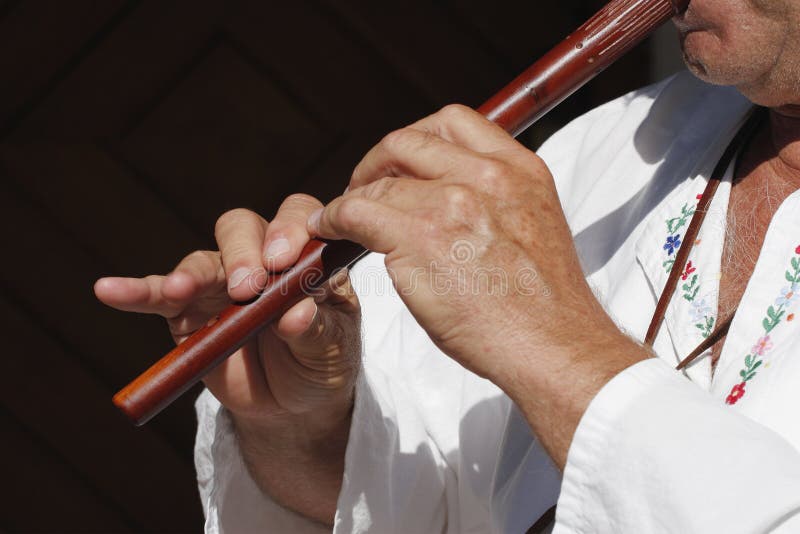 Flute playing stock image. Image of finger, listening 2991495