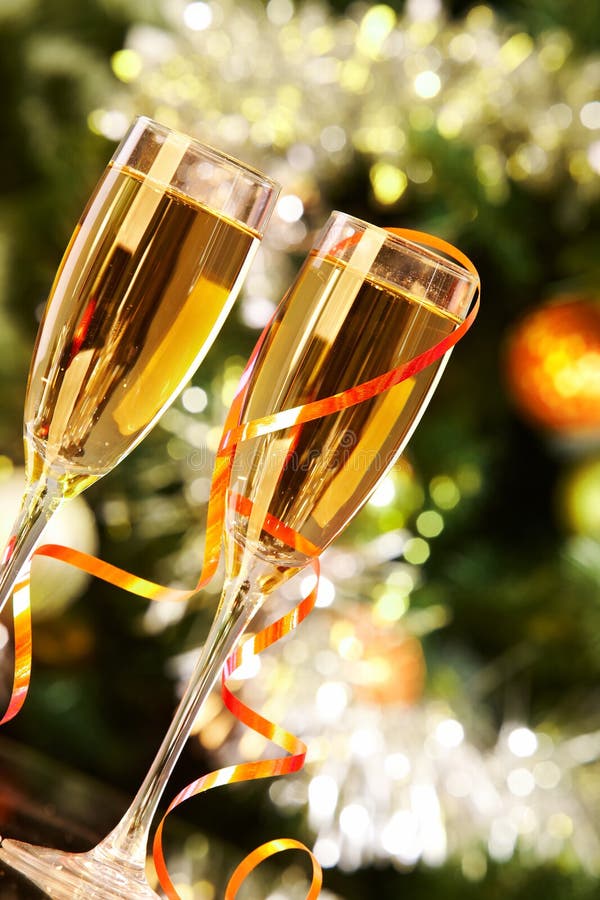 Flutes with champagne stock image. Image of close, backdrop - 24763951