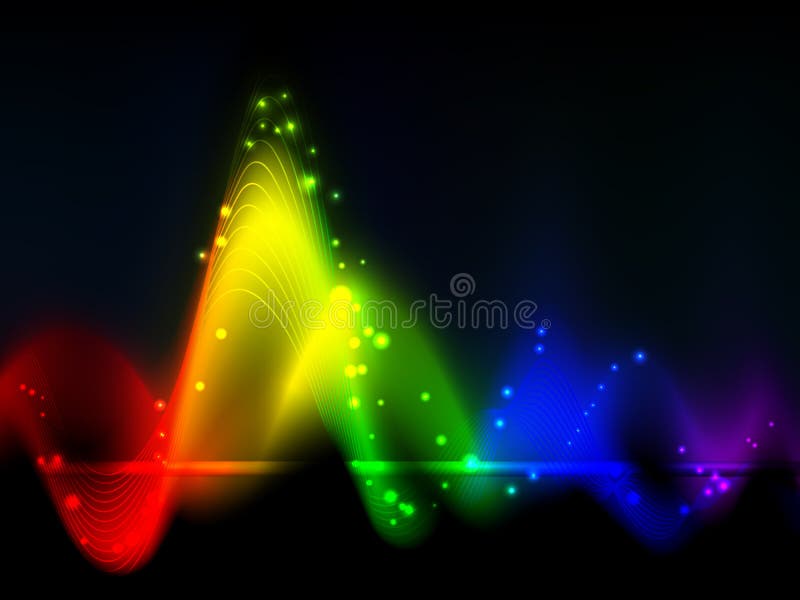 Flutuações da onda do arco-íris ilustração royalty free Flutuações da onda do arco-íris ilustração royalty free