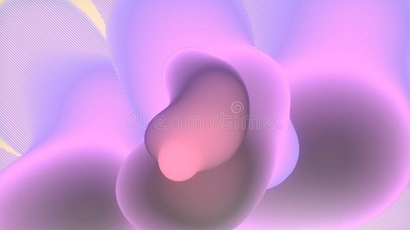 Flux multicolore fond géométrique 3d rendu boucle animation 4k uhd illustration stock