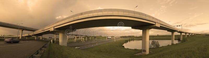 Fly-over en los Países Bajos imagen de archivo libre de regalías