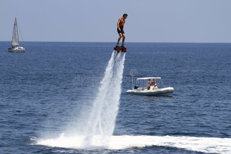 Flyboarding Stock Photo - Download Image Now - Flyboarding, Jet