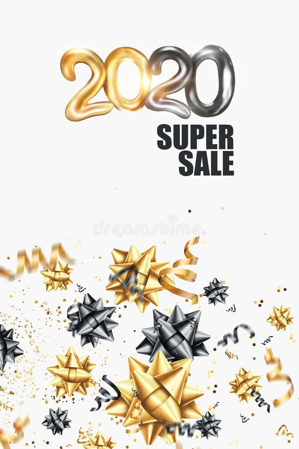 Flyer Happy New Year Auf Weissem Hintergrund Superverkauf Schwarzes Gold Broschure Design Vorlage Karte Banner 3d Stock Abbildung Illustration Von Superverkauf Flyer