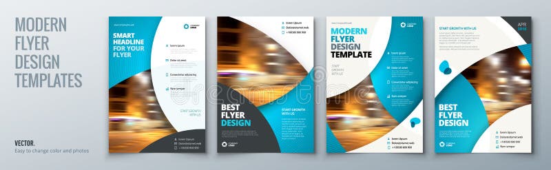 Flyer Template Layout Design. Business Flyer, Brochure, Magazine Or Flier  Mockup In Bright Colors Stock Vector - Illustration Of Frame, Graphic:  112983633