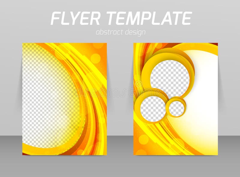 Flyer template royalty free illustration