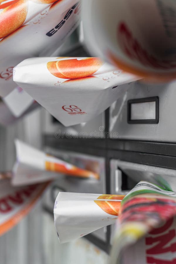 Flyers in mailboxes editorial stock photo. Image of letterbox 101744003