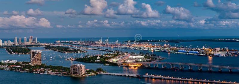flyg- miami sikt arkivbilder flyg- miami sikt arkivbilder