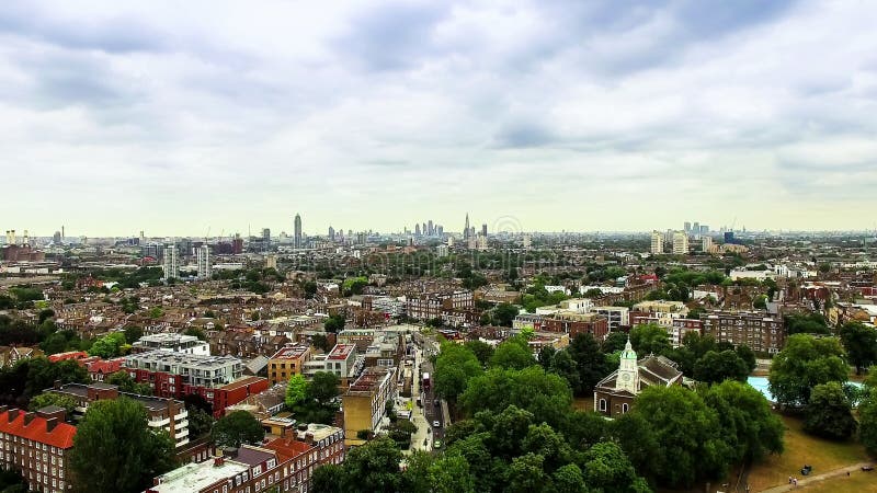 Flyg- sikt av Clapham och Battersea i London royaltyfri bild Flyg- sikt av Clapham och Battersea i London royaltyfri bild