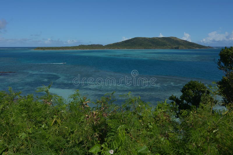 Flyg- sikt av de Yasawa öarna i Fiji fotografering för bildbyråer Flyg- sikt av de Yasawa öarna i Fiji fotografering för bildbyråer
