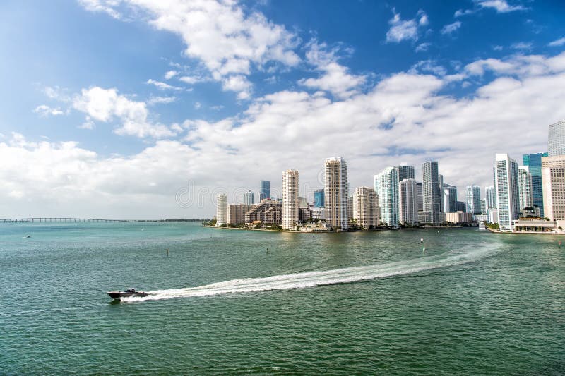 Flyg- sikt av Miami strand arkivfoto Flyg- sikt av Miami strand arkivfoto