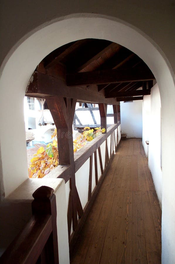 flyg- slott stärkt passage arkivbild flyg- slott stärkt passage arkivbild
