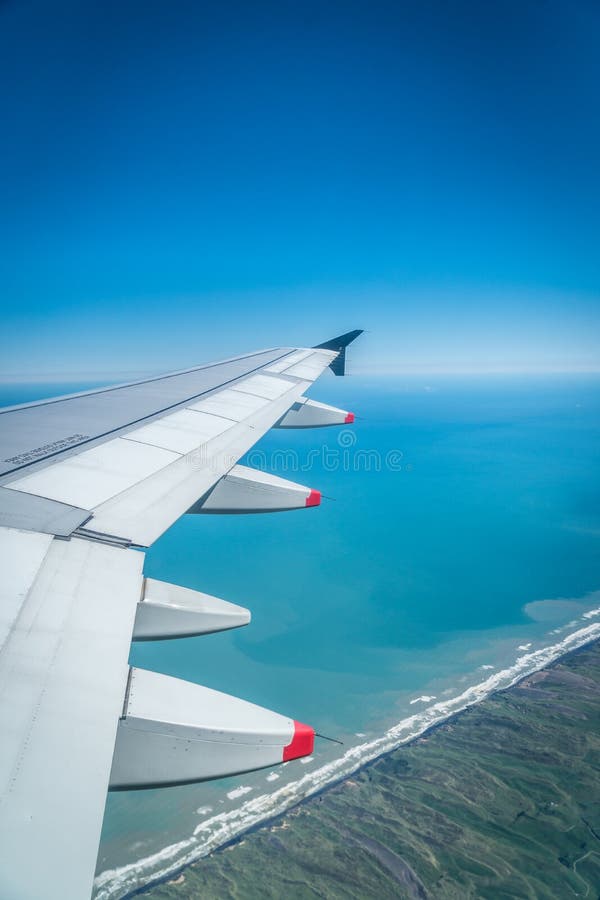 Flyg över nyazeeländsk västkusten arkivbilder Flyg över nyazeeländsk västkusten arkivbilder