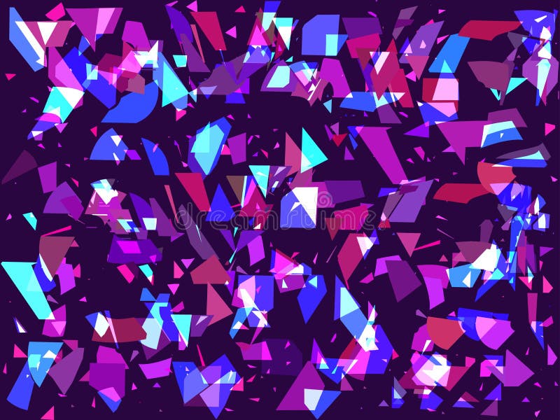 Flyga brutna partiklar på en mörk bakgrund Trianglar geometriska former Störning tekniskt felkonst vektor vektor illustrationer Flyga brutna partiklar på en mörk bakgrund Trianglar geometriska former Störning tekniskt felkonst vektor vektor illustrationer