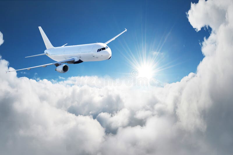 Flygplan i himlen - passageraretrafikflygplan/flygplan arkivbild Flygplan i himlen - passageraretrafikflygplan/flygplan arkivbild