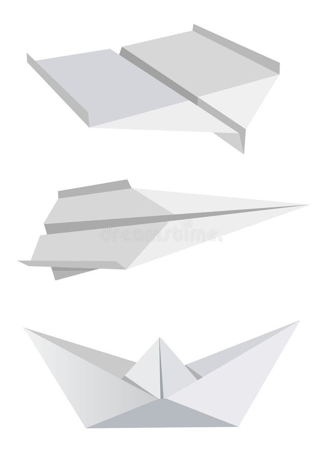 flygplanfartygpapper vektor illustrationer flygplanfartygpapper vektor illustrationer