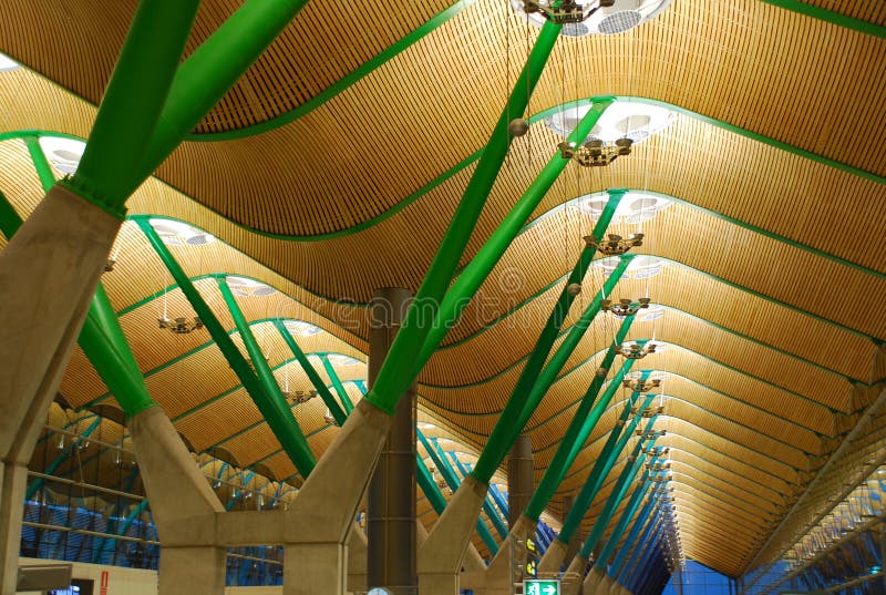 flygplats barajas madrid spain arkivbild flygplats barajas madrid spain arkivbild