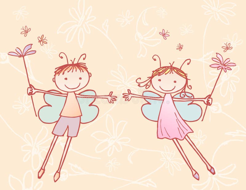 Flygälvor stock illustrationer Flygälvor stock illustrationer